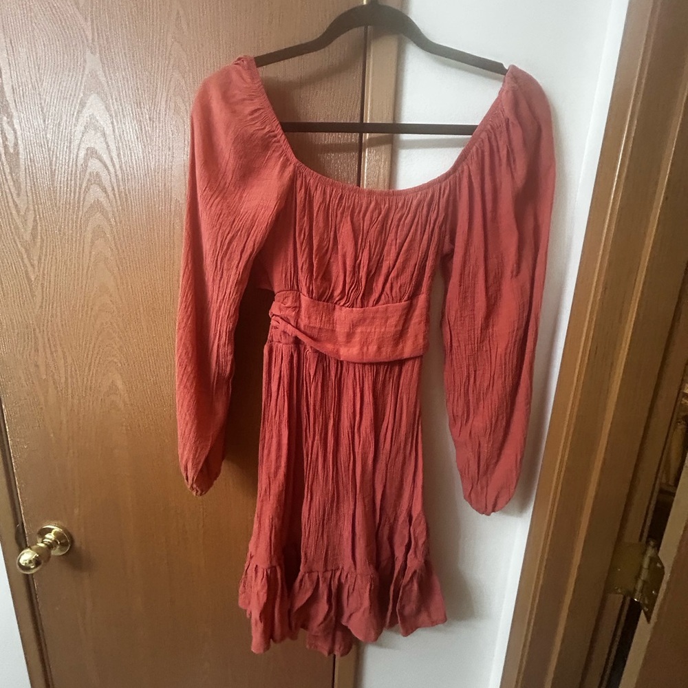 Amazon Women's Mini Dress - Rust Red
